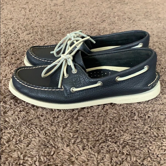 Sperry Top-Sider Boat Shoes Navy/White size 9 - Picture 2 of 4